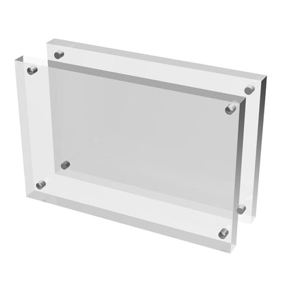 [CLEARANCE] Pikxi A4 Clear Acrylic Magnetic Photo Frame 8.3x11.7 Inch, Double-Sided Picture Frame