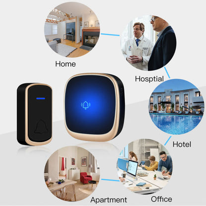 [CLEARANCE] DAYTECH DB22 Smart Wireless Doorbell Plug and Play AC 110V-260V Water-Resistant 300m Long Range Door Bell Buzzer with Adjustable Volume, 36 Chimes and Tunes for Home Office Indoor and Outdoor Installation