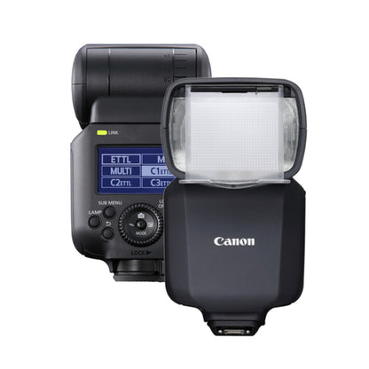 Canon Speedlite External Flash for EOS and PowerShot Digital Camera with Wireless Radio Trigger and Smartphone App Control, Guide Number 131' / 197' at ISO 100, Multifunction Shoe, LCD Screen Display Panel for Photography | EL-10 EL-5