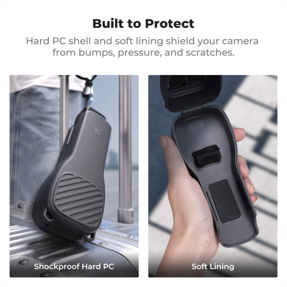 K&F Concept Protective Case for DJI Osmo Pocket 4/3, Hard Shell Camera Cover w/ Soft Lined Interior