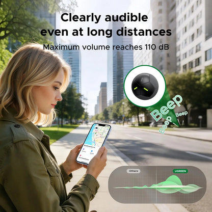 UGREEN FineTrack 2 Smart Finder Works w/ Apple Find My IP68 5–7 Year Battery Football Design | FT309