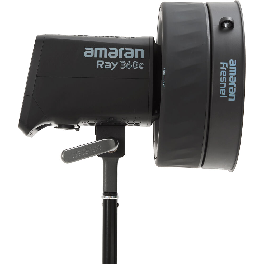 Amaran by Aputure Fresnel Lens + 4-Leaf Barndoor Kit Bowens Mount 9.6" Lens Size for RAY 360C and 660C COB LED Studio Light