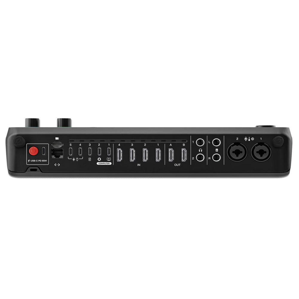 RODE RODECaster Video All-In-One Console Switcher w/ Integrated Audio Mixer, Supports Up to 1080p60 Resolution, RTMP Streaming, Aphex VoxLab Audio Processing, Bluetooth & Wi-Fi Connection for Broadcasting, Live Recording & Content Creation