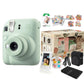 Fujifilm Instax Mini 12 Patch 'N Match Package Instant Camera Bundle Pack with Mini Glossy Film 10s, Felt Case & Album w/ Patches, Clear Stickers, Removable Patches, Colored Lens and Photo Storage Frames