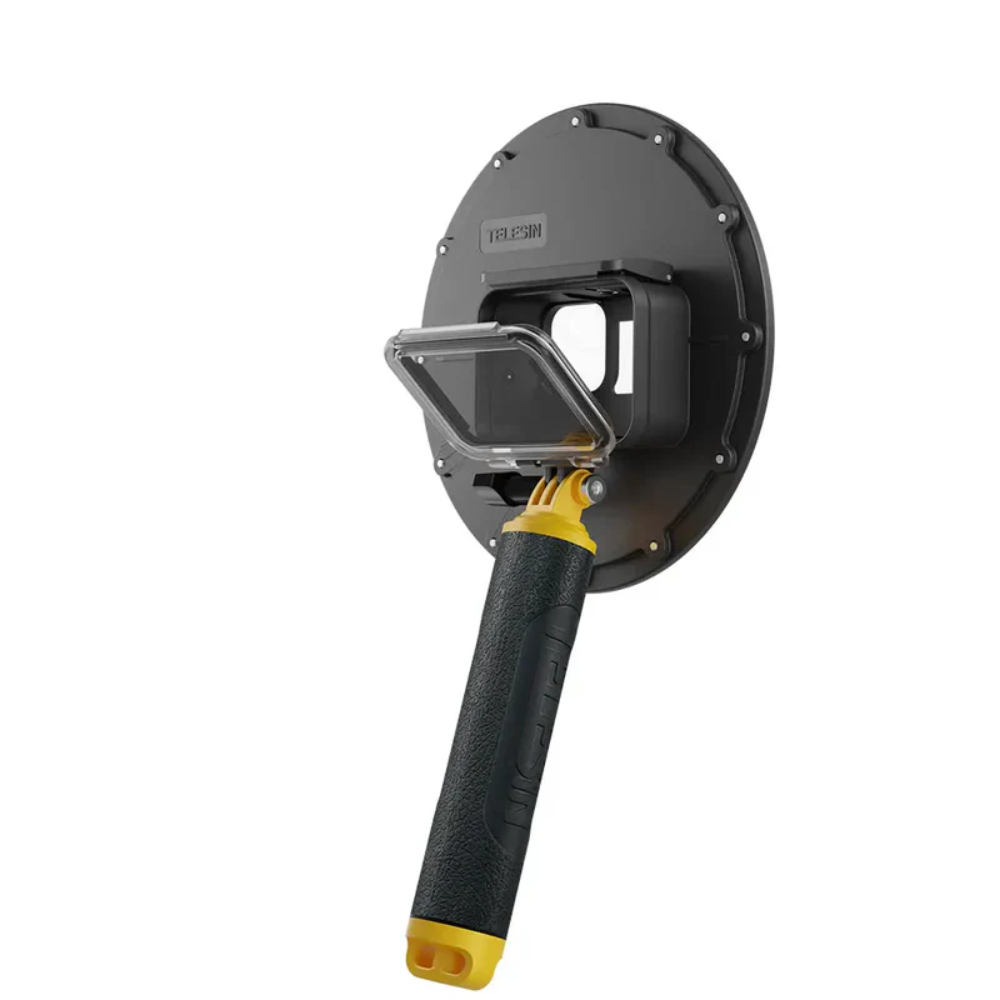 TELESIN GoPro HERO 13 12 11 10 9 Underwater 6" Dome Housing Port Max 98ft Depth Rating for Action Cameras