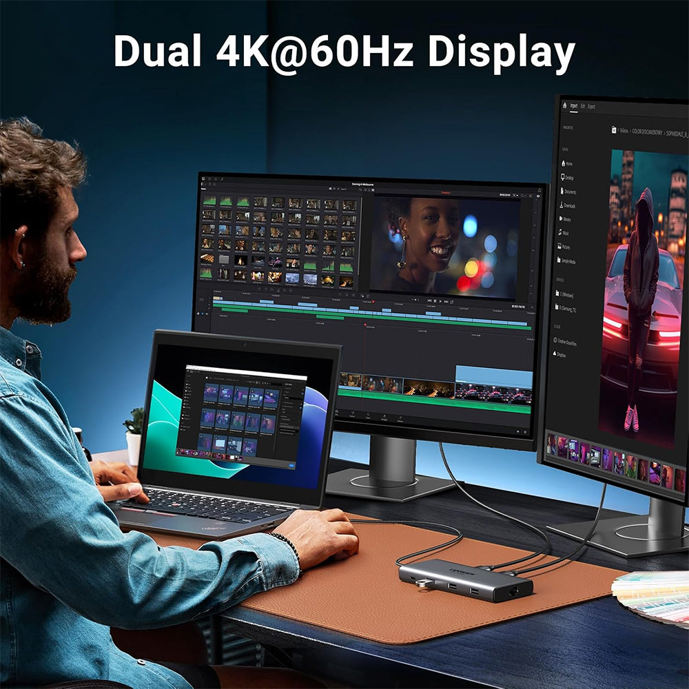 UGREEN Revodok 308 8-in-1 USB-C Hub Triple Display Docking Station