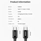 UGREEN 1-Meter USB Type-C PD 100W  Fast Charging and Data Cable Male to Male with 5A Max 480Mbps Transfer Rate, Silicone PVC Jacket, and Multi-Layer Shielding for PC Desktop Laptop Android Mobile Phone Tablet Smartphone Cellphone