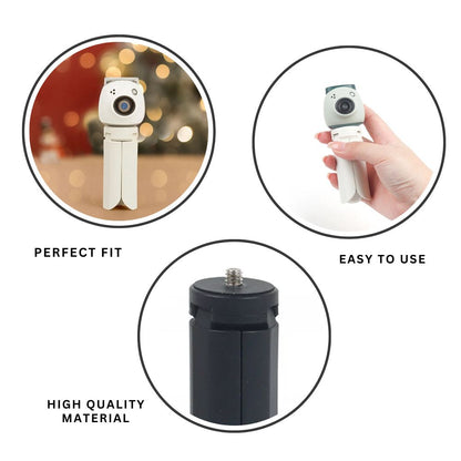 Pikxi Mini Tripod Grip for Fujifilm Instax Pal Tiny Digital Camera - Black & White