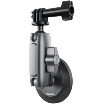 TELESIN Action Camera Magnetic Base Dual Ball Head Articulating Arm Mount for GoPro DJI OSMO Insta360 SJCAM