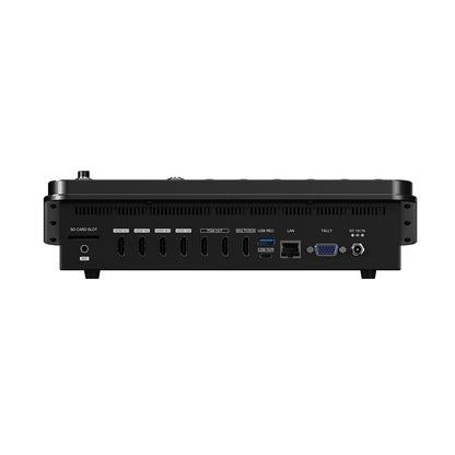 AVMATRIX SHARK S4M 4-Channel HDMI SDI All-in-One Video Switcher & Integrated Audio Mixer with PGM OUT, 4x HDMI IN, MULTIVIEW, 4x Microphone & 2 Stereo Inputs, USB 3.0 Recording for Live Streaming, Worship Events, Live Sports & Concerts