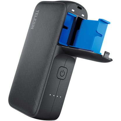 TELESIN 3-Port Storage Charging Case Power Bank for GoPro HERO11/10/9/8/7/6/5 Batteries