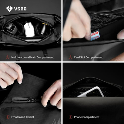 VSGO 4L Black Snipe Camera Day Sling Bag | V-BP05L