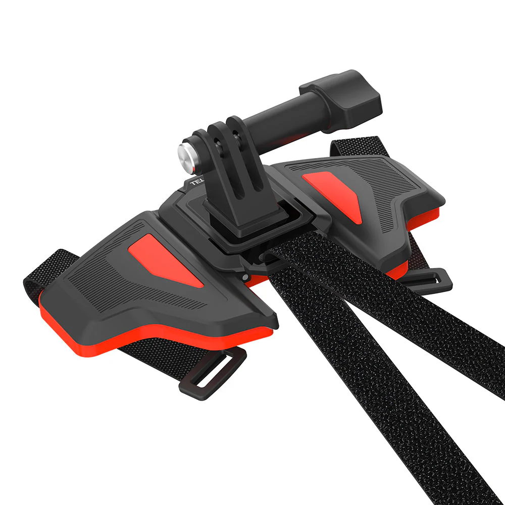 TELESIN Motorcycle Helmet Chin Strap Mount for GOPRO DJI Insta360 Action Cameras