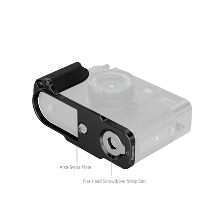 SmallRig L-Shaped Mount Plate for FUJIFILM X half with Silicon Handle Grip, Hot Shoe Cover and 1/4" Screw Mount, Flat Head Wrench for Camera Accessories | 5332 | 5216 | 5217