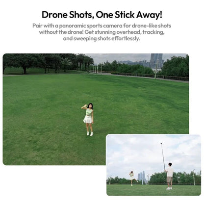 Ulanzi VL02 Carbon Fiber Selfie Stick Monopod with Up to 2.7 Meters Max Height, 1/4" Thread Hole Mount & Screw for GoPro, Insta360, DJI Osmo Action Camera | T096