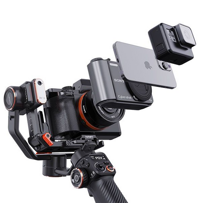 [CLEARANCE] Hohem iSteady MT2 Kit 4-in-1 Camera Gimbal with 3-Axis Stabilizer, Built-in AI Tracker, Magnetic Fill Light CCT/RGB for  Compact Camera, Action Camera, Smartphone, Sony ZV-E10, A7S III, FX3, A6000, Canon EOS R5, R8, Nikon Z7 II, Z50