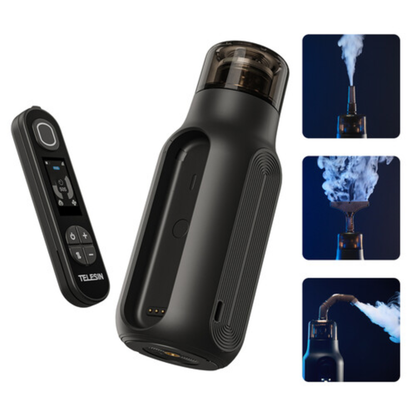 TELESIN C40 Portable Fog Machine 2500mAh with Remote Control Tri-Mode and 36 Fog Level Presets and Timer Function