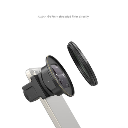 SmallRig Smartphone 1.55x Amorphic Lens (T-mount) for 2.76:1 Widescreen Aspect Ratio & Cinematic Dreamy Amorphic Glare Effects - Compatible with iPhone 11-15, Samsung Galaxy S21-S22, Huawei Mate 40-60, Xiaomi 12-13 | 3578B