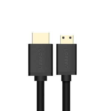 [CLEARANCE] UGREEN 1.5-Meter HDMI 2.0 to Mini-HDMI 4K 60Hz UHD Video Cable with 18Gbps Ethernet Data Transmission Speed, 3D Display Support, and Audio Channel Return for Home Theater Systems, TV, Projectors, and Consoles | 11167