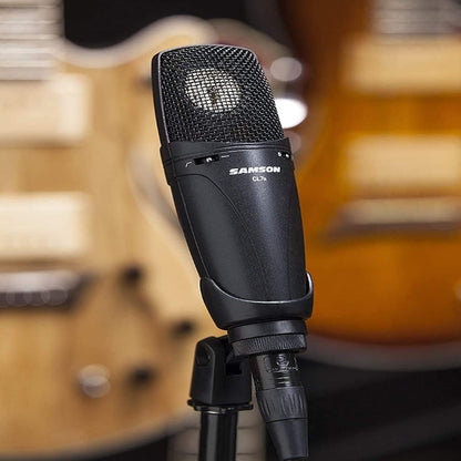 Samson CL8A CL7A Multi-Pattern Condenser Microphone with Swivel Mount for Home & Professiol Studios, Live Vocals, Podcasts, Recordings, Acoustics w/ 20Hz to 20kHz Frequency Response, 48V Phantom Power & Gold-Plated 3-Pin XLR Connector