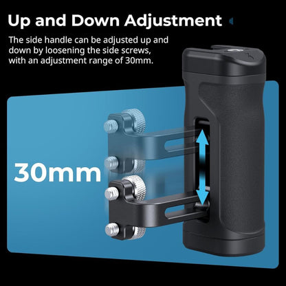 SmallRig Lightweight Mini Side Handle Kit Camera Cage Accessory with NATO Clamp, 1/4"-20 Mounts, Cold Shoe & Anti-Slip Grip for DSLR and Mirrorless Camera Rigs | 5532