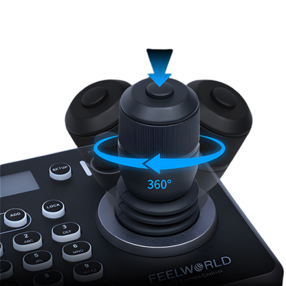FEELWORLD KBC20 / KBC20N NDI PTZ Camera Controller Joystick Multi-Interface  Keyboard for Live Streaming and Broadcast