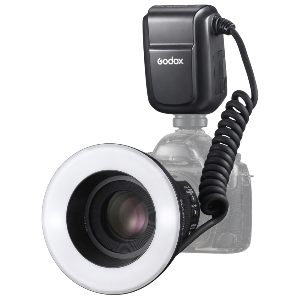 Godox MF-R76 TTL Macro Ring Flash for Canon E-TTL II w/ / 8 Adapter Rings for Close-Up Photography