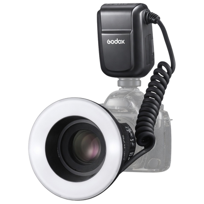 Godox MF-R76 TTL Macro Ring Flash for Canon E-TTL II w/ / 8 Adapter Rings for Close-Up Photography