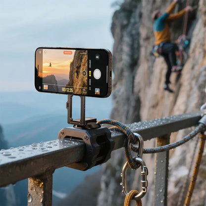Ulanzi MA50 Uka Magnetic Phone Holder MagSafe Ultra-Slim 12mm Pocket Mount with 16N Magnet, 180 Degree Multi-Angle Pivot & 1/4" Screw Base, UKA Ecosystem Compatible - Back Strap Mount Lanyard Attachment | MA039