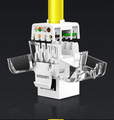 [CLEARANCE] UGREEN Cat6 FTP RJ45 Female Tool-Free Modular Network Connector - NW159 | 80452