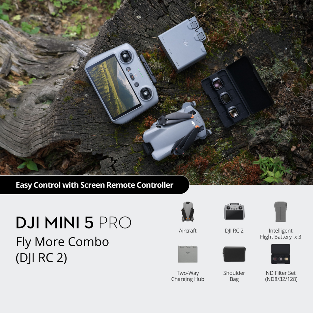 DJI Mini 5 Pro Fly More Combo RC 2 Drone 4K HDR Camera