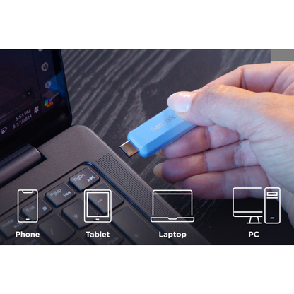 SanDisk 256GB Creator Series USB C 3.2 Gen 1 Flash Drive with 400MB/s Read Speed