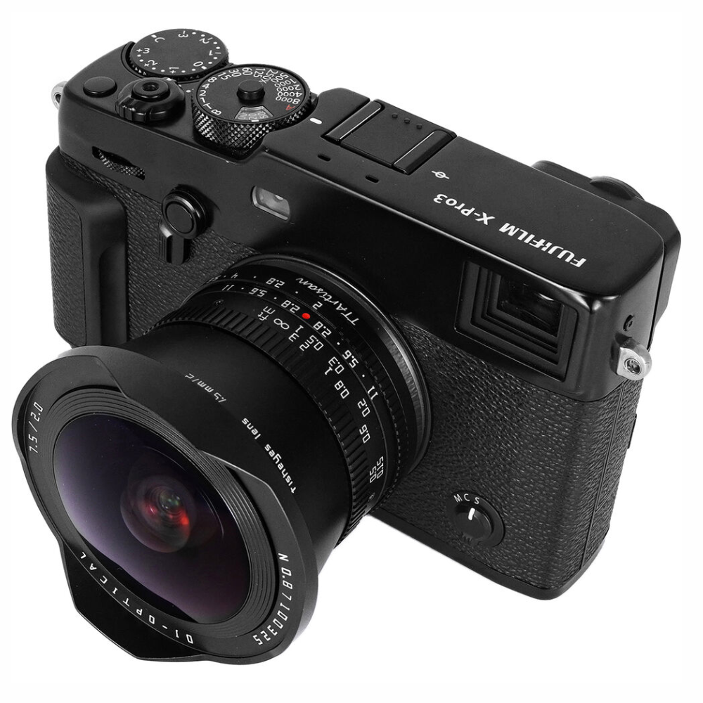 TTArtisan 7.5mm f/2.0 APS-C Format Fisheye Lens Sony E | Nikon Z | M43 | Leica L | FUJIFILM X | Canon RF Mount Circular Large Aperture 180° Ultra Wide Angle with Full Metal Body, MF Manual Focus Ring for Panoramic Landscape Photography