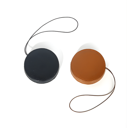 Pikxi Instax Mini 41 Instant Camera Leather Protective Cover Lens Cap w/ Anchor Loops - Black, Brown