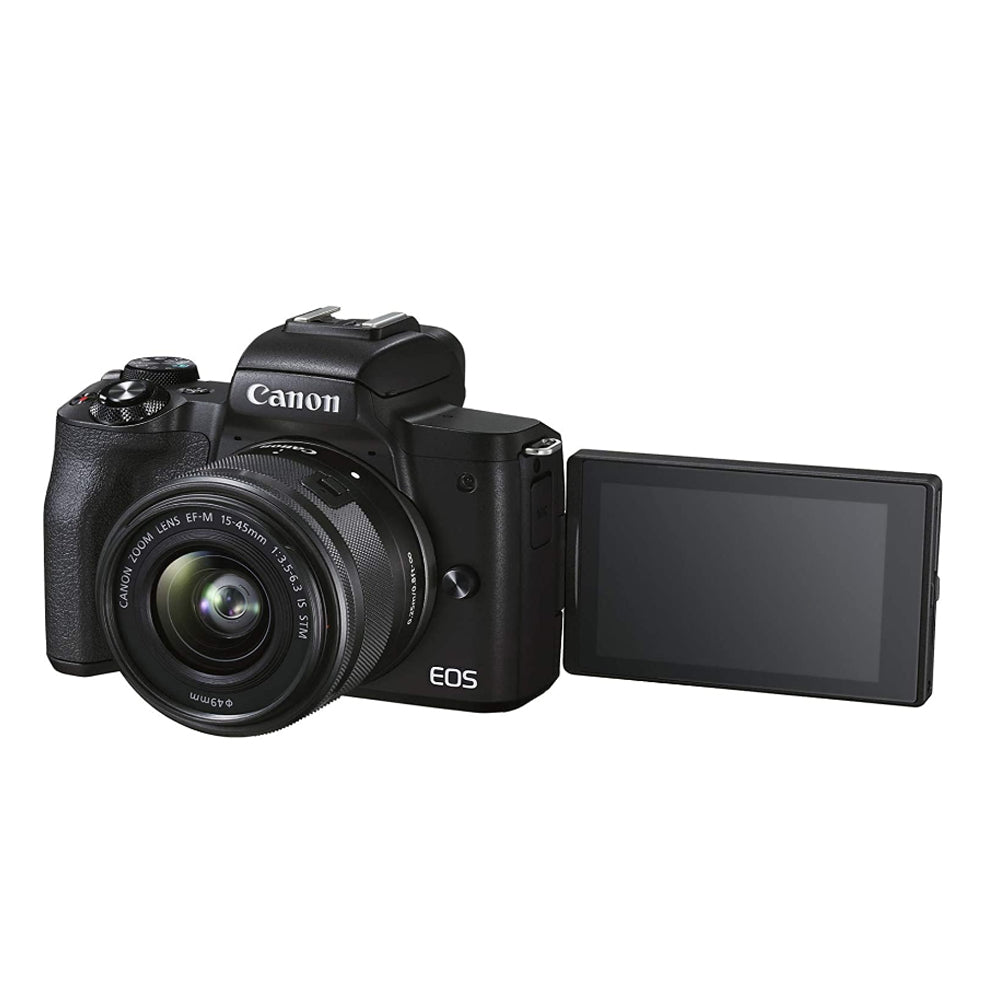 Canon EOS M50 Mirrorless Camera with EF-M 15-45mm f/3.5-6.3 IS shops STM Zoom Lens