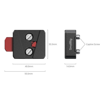 SmallRig QR Quick Release V-Lock Assembly Mount Plate Kit