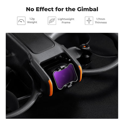 K&F Concept no-X (6 Pack) UV + PL + ND8 16 32 64 DJI AVATA 2 Drone Ultraviolet | Polarizing | Neutral Density Lens Filter Kit Set 8K Ultra HD with Sp Fit Design, Gimbal Safe and AGC Optic Glass