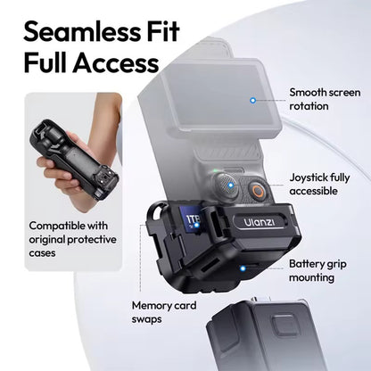 Ulanzi PK13 Uka Quick Release Expansion Adapter for DJI Osmo Pocket 3 Camera with Multiple Mount Options and Wrist Strap Lanyard - Ideal for Photography, Videography, Vlogging, Travel Accessory