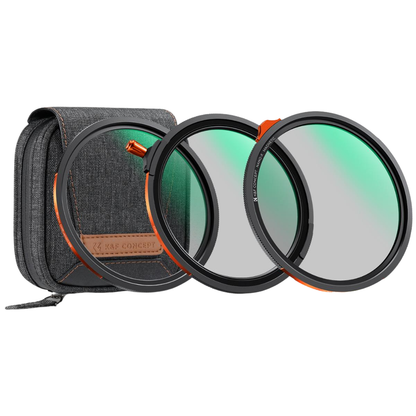 K&F Concept 82mm 77mm 72mm 67mm Nano-X Series Magnetic Lens Filter Kit Set CPL + ND2-32 + 1/4 Black Mist