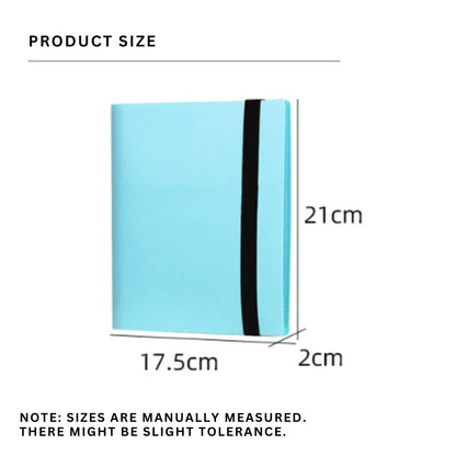 Pikxi 360 Pockets Solid Colors Mini Film Photo Album with Elastic Loop for Fujifilm Instax Mini Instant Camera - Blue