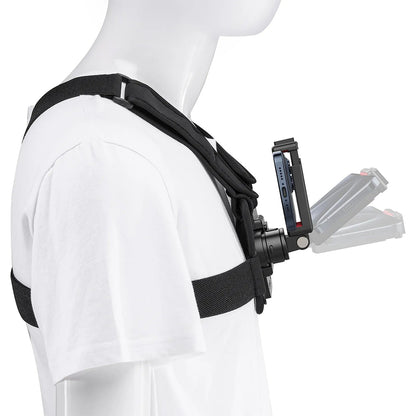 [CLEARANCE] Ulanzi CM028 Go-Quick II Magnetic Action Camera Chest Strap with Smartphone Holder & Quick Release Rotating Mount for GoPro, DJI, Insta360 and Ideal for Cycling, Motorcycling, Running, Boating, Hiking, Vlogging | C021GBB