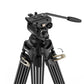 SmallRig AD-01S Heavy-Duty Fluid Tripod Kit Set Bundle with 75mm Half-Ball Head 360° Rotation, 6kgs Maximum Load Capacity, 33.9 to 73.2" Height Adjustment & 35" Folded Length for Photography, Filmmaking, Vlogging & Live Recording