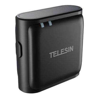 TELESIN Button 2 Person 2TX + RX Wireless Microphone System for Smartphones, Tablets, Other Devices