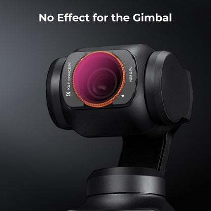 K&F Concept Nano-X Series Set DJI Osmo Pocket 3 HD Optical Glass Neutral Density & ND Polarizing Lens Filters with Magnetic Frame and Multi-Layer Nano Coating - Hybrid ND8/PL+ND16/PL+ND32/PL+ND64/PL or ND4+ND8+ND16+ND32