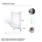 Pikxi Ice Cream Cute Transparent and Clear Glitter Photo Mini Storage Box with 10 Sheets Capacity for Fujifilm Instax Mini Film