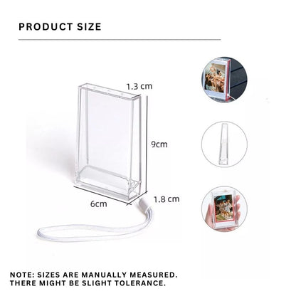 [CLEARANCE] Pikxi Ice Cream Cute Transparent Photo Mini Storage Box with 10 Sheets Capacity for Fujifilm Instax Mini Film