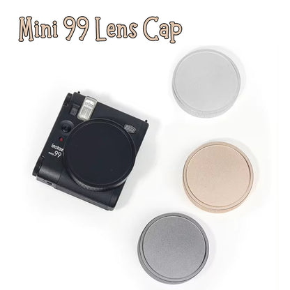 Pikxi Aluminum Protective Lens Cap for FUJIFILM Instax Mini 99 Instant Film Camera - Available in Black, Gray, and Silver Colors