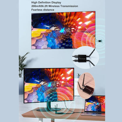 ArgoX Wireless Full HD HDMI Transmitter Receiver up to one-to-four Transmission Modes with Stereo Audio, 5.8GHz Dual Anten, 5G Frequency Bands and up to 1920x1080p/60Hz Resolution for TV, DSLR, Projectors, Camcorders, Laptops & Computers