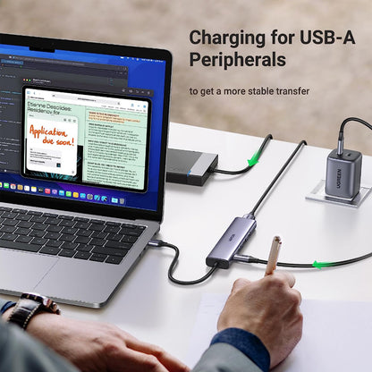 [CLEARANCE] UGREEN 4-Port USB 3.0 Hub Docking Station with 5Gbps Transmission Rate for MacBook, iMac, PC, Desktop Computer, Laptop, etc. - Supports Windows, MacOS, Linux | 20805