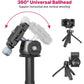 Ulanzi MT-47 Vlog Tripod Selfie Stick Camera Handle Aluminum Alloy with 90 Degree Vertical Tilt Ball Head, Max 14.6" / 2Kg Height and Load Capacity, Arca Type QR Plate and Rotating Cold Shoe Mount for Vlogging, Content Creation